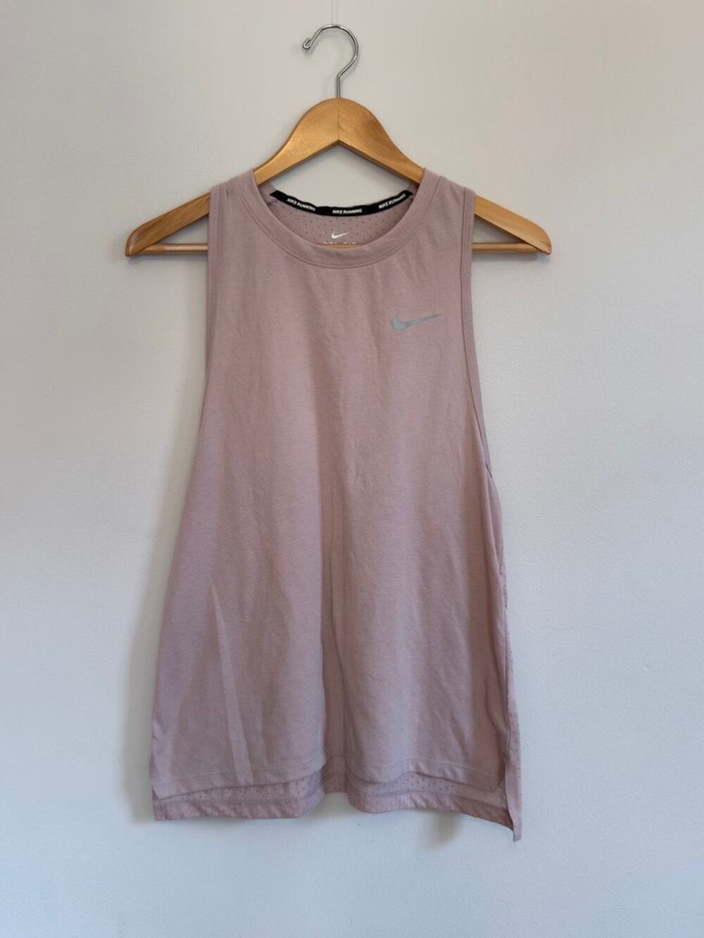 Nike Running Women's Tank Top Size S | Dri Fit Breathe Racer Back Light Pink